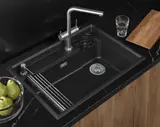 Кухонная мойка Granula KS-7308RU (730*520) Шварц