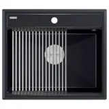 Кухонная мойка Paulmark Stepia 60 (590*510) Черный (418/BLM)