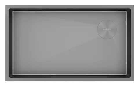 Кухонная мойка Paulmark Next-skew 74 UNI (740*440) Матовый серый MG