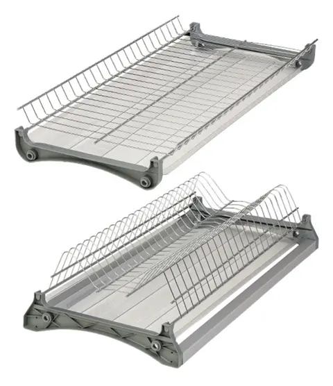 Посудосушитель Люкс 400 ХРОМ (с алюм. профилем)