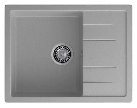 Кухонная мойка Granfest Quadro 650L (650*500) Серый
