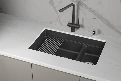 Кухонная мойка Granula KS-7304iU (730*450) Черный