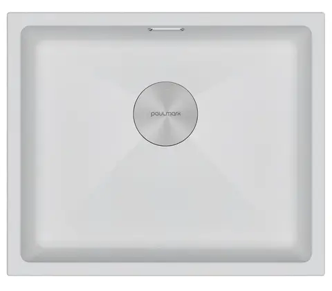 Кухонная мойка Paulmark Lumi 55 UNI (555*460) Белый матовый 431/WH