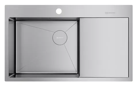 Кухонная мойка Omoikiri Akisame 86-IN-L Side (4997031) нержавеющая сталь